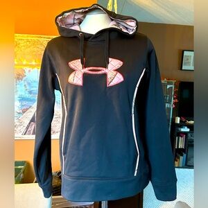 Under armor/real tree black/pink camo hoodie